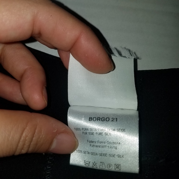 🌸 Giorgio Armani | Contemporary Black Wide Leg Trousers‎ 42 - Picture 7 of 9